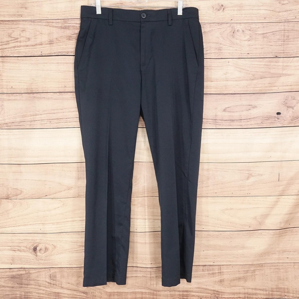 Amazon Essentials Dress Pants Mens 33x30 Blue Regular Fit Stretch Flat Front